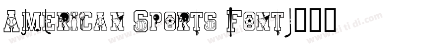 American Sports Font字体转换